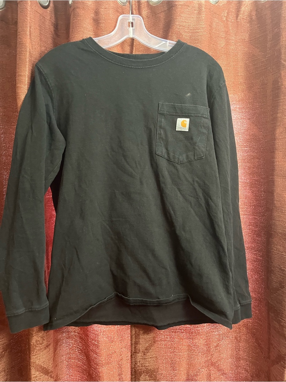 Carhartt Black Loose Fit Long Sleeve Tee